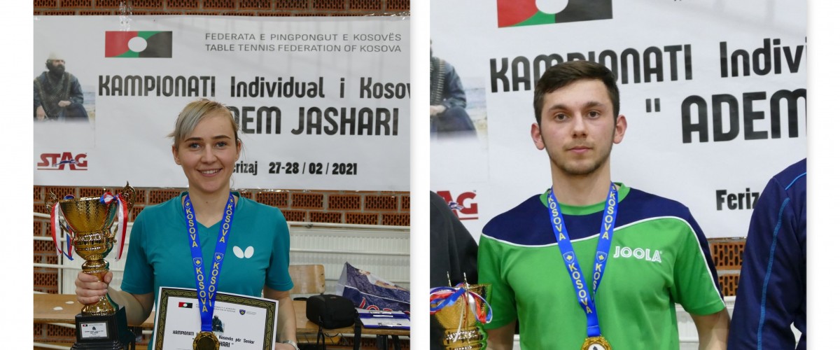 Kreshnik Mahmuti dhe Linda Zeqiri kampion në Kampionatin individual për Senior "Adem Jashari" 2021