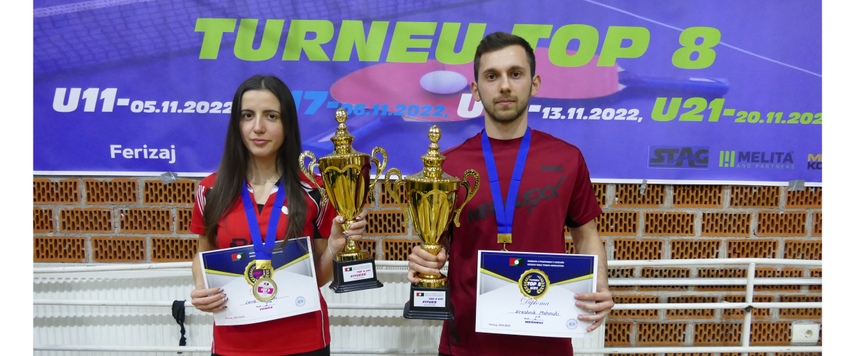 Kreshnik Mahmuti dhe Lenë Osmani fitues të turneut TOP 8 U21