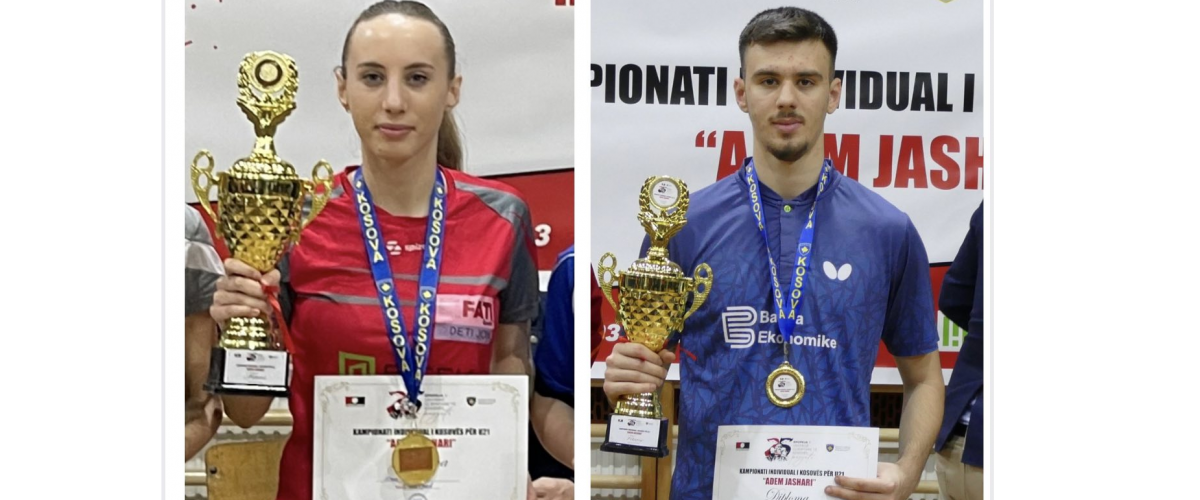 Fatih Karabaxhaku dhe Alma Mehmeti kampion të kampionatit individual të Kosovës për U21 “Adem Jashari”