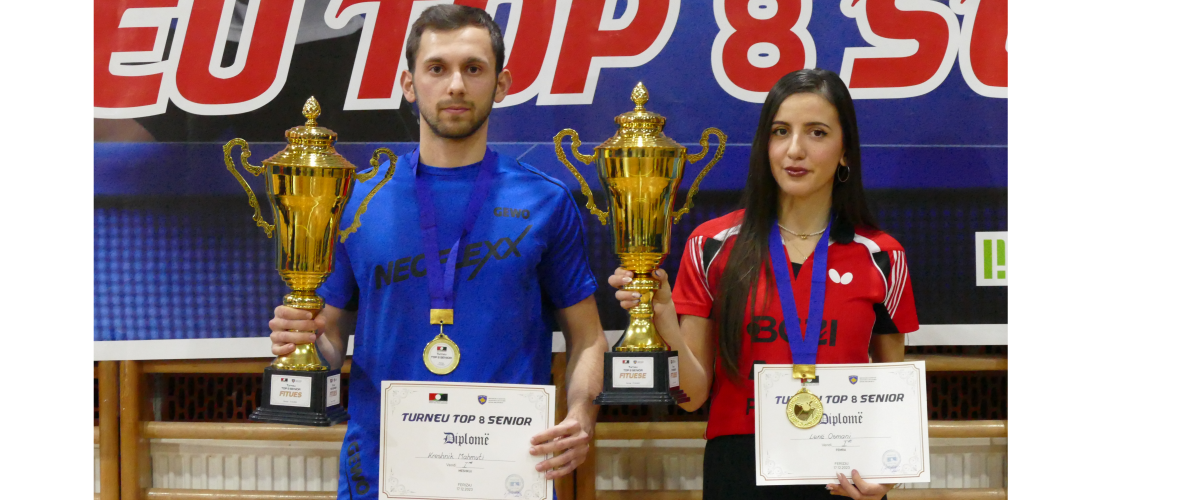 Kreshnik Mahmuti dhe Lenë Osmani fitues të turneut Top 8 për Senior