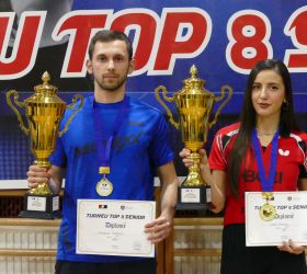 Kreshnik Mahmuti dhe Lenë Osmani fitues të turneut Top 8 për Senior