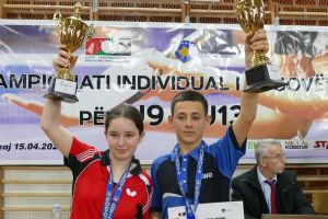 Faris Karabaxhaku e Feroza Smajli dhe Amant Sejdiu e Maxhire Sojeva Kampion të kampiotatit Individual të Kosovës për U9 dhe U13